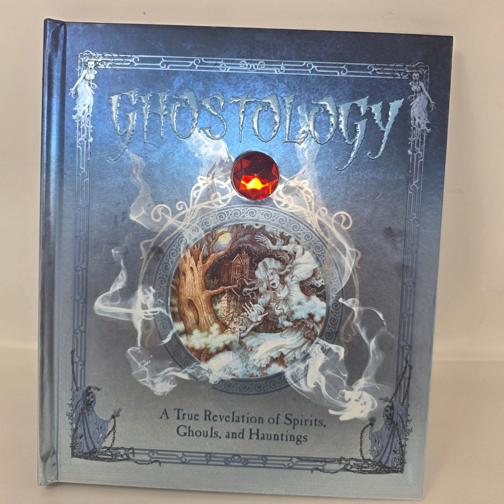Ghostology Ology Book Hardcover Blue Spirits Ghouls Hauntings Lucinda Curtle Exc
